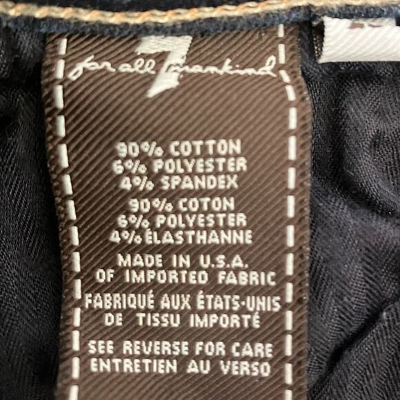 7 For All Mankind The Slim Ciggarette Skinny Jeans Size 25 - Picture 7 of 7